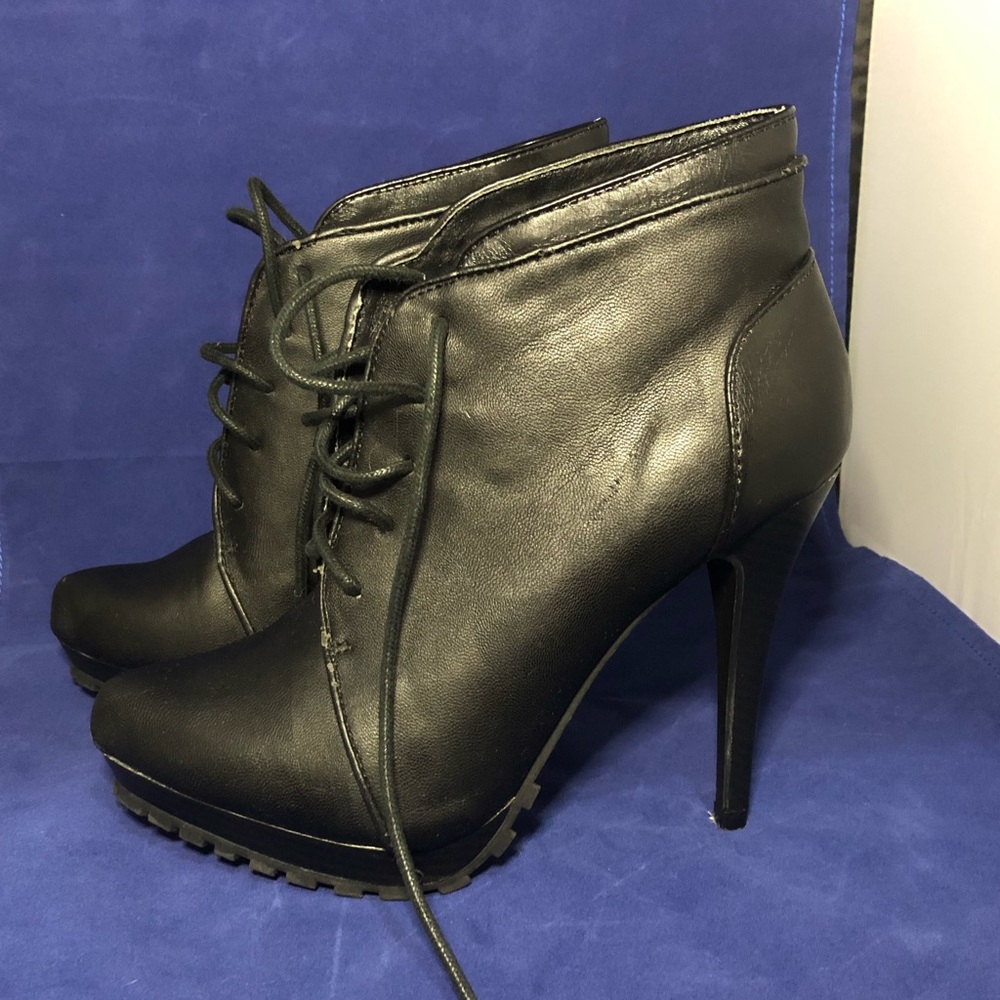 Dollhouse black stiletto Booties, black high heels